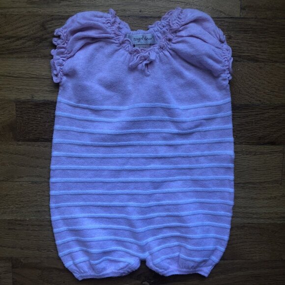 Angel Dear 3-6M Pink Bubble Romper - Picture 1 of 3